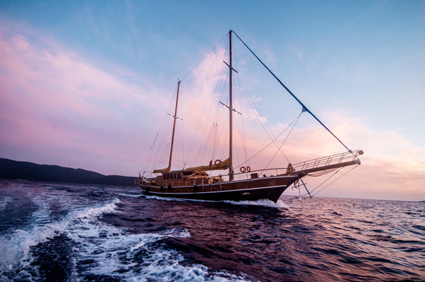 Large gulet yacht for private or cabin charter vacations